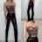 Lange Lederhose für Damen (Einheitsgröße S/M) ITALIAN FASHION IMPBB23D06031