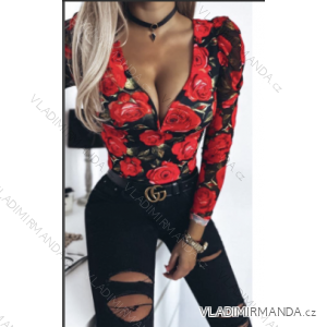 Damen-Body mit langen Ärmeln (Einheitsgröße S/M) ITALIAN FASHION IMPBB23D03014