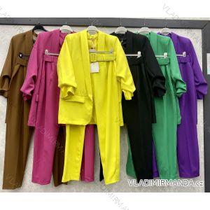 Kleid mit Knöpfen und geknöpften Damen (uni s-m) ITALIAN FASHION IM2203948