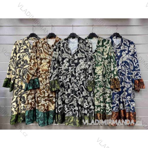 Damen-Sommer-Langarmkleid (S/M ONE SIZE) ITALIAN FASHION IMWGS23175