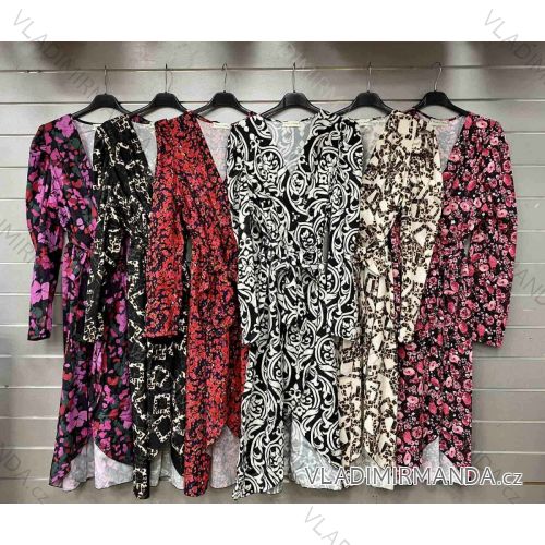 Damen-Sommer-Langarmkleid (S/M ONE SIZE) ITALIAN FASHION IMWGS23175