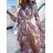 Langärmliges Damen-Sommerkleid mit Gürtel (S/M EINHEITSGRÖSSE) ITALIAN FASHION IMWKK23370