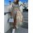 Langärmliges Damen-Sommerkleid mit Gürtel (S/M EINHEITSGRÖSSE) ITALIAN FASHION IMWKK23370