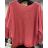 Schmaler Langarmpullover für Damen (S/M EINHEITSGRÖSSE) ITALIAN FASHION IMM22NM1236/DU neonpink