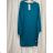 Šaty klasik bavlněné dlouhý rukáv dámské (M/L ONE SIZE) ITALSKÁ MÓDA IMD22787 Burgund M / L