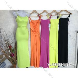 Langes, elegantes trägerloses Damenkleid (S/M EINHEITSGRÖSSE) ITALIAN FASHION IMPGM232653