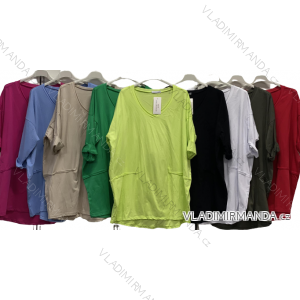 Kurzarm-Tunika für Damen in Übergröße (2XL/3XL Einheitsgröße) ITALIAN FASHION IMC23086