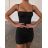 Elegantes langärmliges Kleid mit Gürtel für Damen (Einheitsgröße S/M) ITALIAN FASHION IMM23UN6139