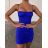 Elegantes langärmliges Kleid mit Gürtel für Damen (Einheitsgröße S/M) ITALIAN FASHION IMM23UN6139