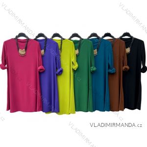 Damen-Kleid mit langen Ärmeln und Anhänger (Einheitsgröße S/M) ITALIAN FASHION IMPLM23302720080