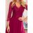 Šaty elegantní carmen bez rukávu dámské (S/M ONE SIZE) ITALSKÁ MÓDA IMPOC237185 Burgund XXL