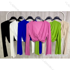 Langarm-Top/Croptop für Damen (S/M ONE SIZE) ITALIAN FASHION IMPLP2319634065