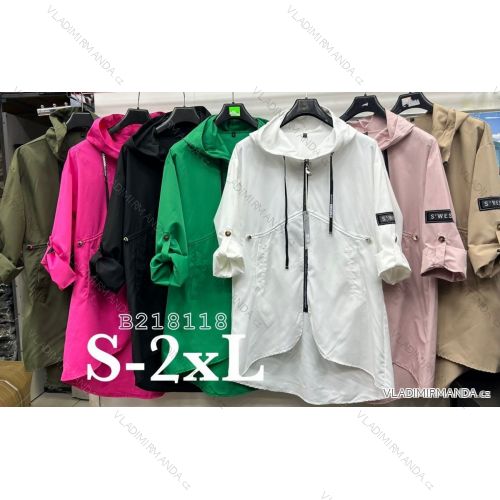 Erweiterte Frühlingsjacke mit Kapuze für Damen (S-2XL) POLISH FASHION PMLB23B218139