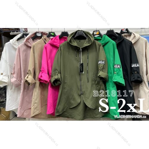 Erweiterte Frühlingsjacke mit Kapuze für Damen (S-2XL) POLISH FASHION PMLB23B218117