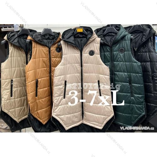 Frühlings-Kapuzenweste für Damen in Übergröße (3XL-7XL) POLISH FASHION PMLB23B210122B