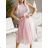Ärmelloses Spitzenkleid mit Tüllrock für Damen (Einheitsgröße S/M) ITALIAN FASHION IMWGS23434