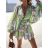 Damen-Sommerkleid mit langen Ärmeln (Einheitsgröße S/M) ITALIAN FASHION IMWD23472