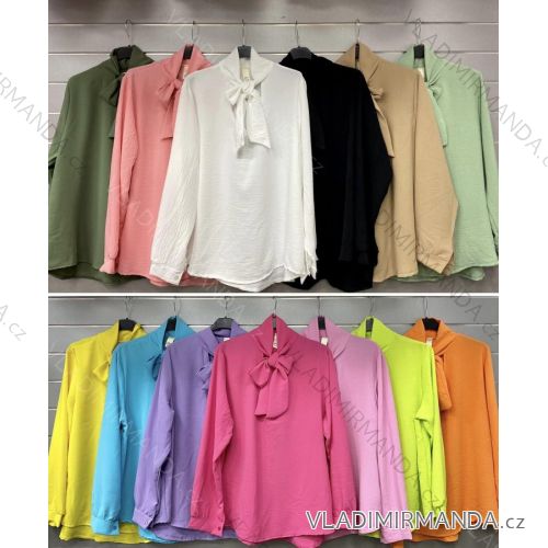 Elegante Langarmbluse für Damen (Einheitsgröße S/M) ITALIAN FASHION IMWG23486