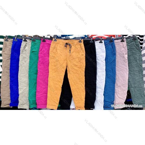 Lange Stretchhose für Damen (S/M EINHEITSGRÖSSE) ITALIAN FASHION IMWA23498