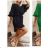Kurzarm-Sommerkleid für Damen (S / M ONE SIZE) ITALIAN FASHION IMWB222456