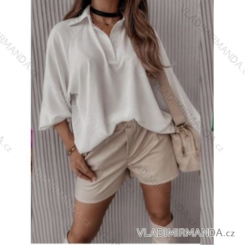 Elegante Langarmbluse/Tunika für Damen (S/M/L ONE SIZE) ITALIAN FASHION IMWB22245