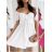 Carmen Sommer Sommer Schulterkleid (UNI S / M) ITALIENISCHE MODE IMWB22LAURA