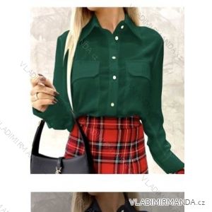 Elegantes Hemd Langarm Damen Kleid (S / M ONE SIZE) ITALIAN FASHION IMWY21734