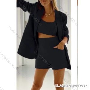 Elegantes Set aus Jacke, Shorts und Oberteil für Damen (Einheitsgröße S/M) ITALIAN FASHION IMWB23115