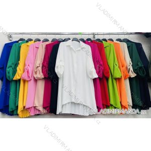 Übergroßes, langärmliges Damenhemd (S/M EINHEITSGRÖSSE) ITALIAN FASHION IMWD23514