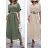 Sommerkleid mit langem Hemd und kurzen Ärmeln für Damen (S / M ONE SIZE) ITALIAN FASHION IMWB222483