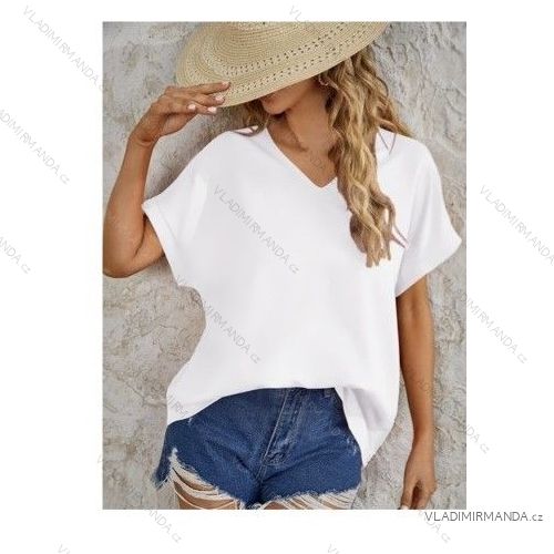 Kurzarm-Tunika für Damen (Einheitsgröße S/M/L) ITALIAN FASHION IMWB23110