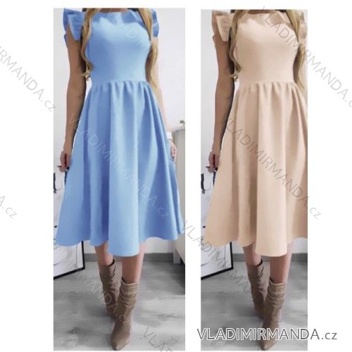 Kurzärmliges Sommerkleid für Damen (S / M ONE SIZE) ITALIAN FASHION IMWB22017
