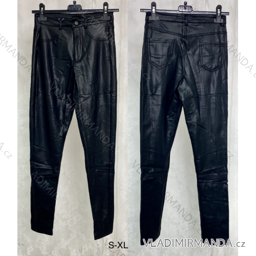 Lange Lederhose für Damen (S/M ONE SIZE) ITALIAN FASHION IMPLP2330030090