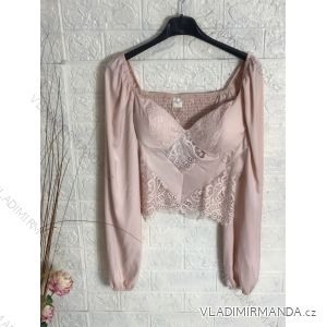 Langärmlige Tunika/Bluse für Damen (S/M Einheitsgröße) ITALIAN FASHION IMPGM239062