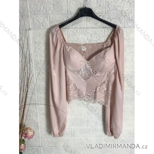 Langärmlige Tunika/Bluse für Damen (S/M Einheitsgröße) ITALIAN FASHION IMPGM239062