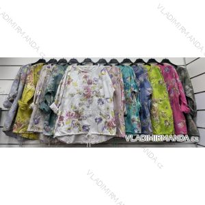 T-Shirt Carmen Langarm Frauen (S / M ONE SIZE) ITALIENISCHE MODE IMWP21u3552