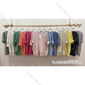 T-Shirt Carmen Langarm Frauen (S / M ONE SIZE) ITALIENISCHE MODE IMWP21u3552