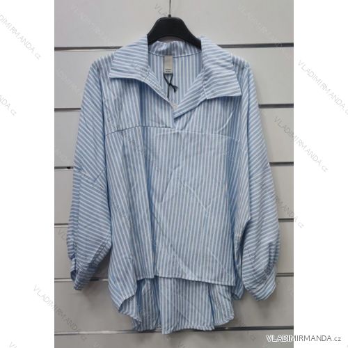 T-Shirt Carmen Langarm Frauen (S / M ONE SIZE) ITALIENISCHE MODE IMWP21u3552