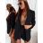 Kleid mit Knöpfen und geknöpften Damen (uni s-m) ITALIAN FASHION IM2203948