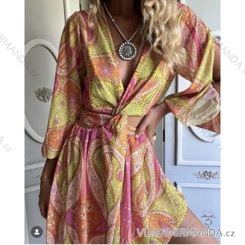 Langarmkleid für Damen (S/M EINHEITSGRÖSSE) ITALIAN FASHION IMPBB23B22841