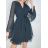 Elegantes Damenkleid mit langen Ärmeln (Einheitsgröße S/M) ITALIAN FASHION IMPBB23I749501
