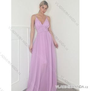 Langes, elegantes Partykleid für Damen mit Trägern (S/M EINHEITSGRÖSSE) ITALIAN FASHION IMPBB23A10996