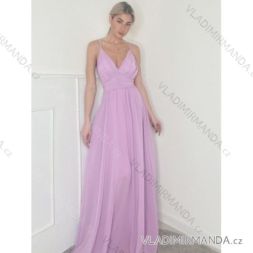 Langes, elegantes Partykleid für Damen mit Trägern (S/M EINHEITSGRÖSSE) ITALIAN FASHION IMPBB23A10996