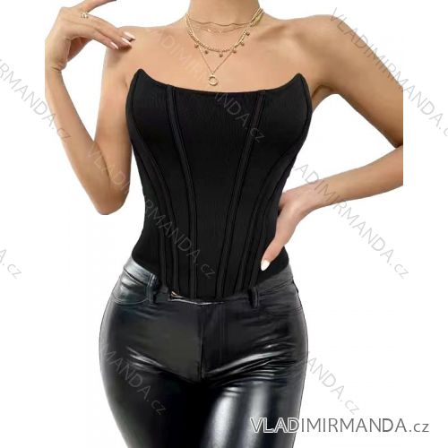 Ärmelloses Carmen-Top für Damen (Einheitsgröße S/M) ITALIAN FASHION IMPBB23M6383