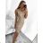 Elegantes, langes, trägerloses Partykleid mit funkelnden Pailletten für Damen (Einheitsgröße S/M) ITALIAN FASHION IMWY224032