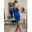 Elegantes Damen-Abendkleid mit Trägern (S/M ONE SIZE) ITALIAN FASHION IM322MONICA -   hellrosa,   S/M
