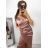 Elegantes Damen-Abendkleid mit Trägern (S/M ONE SIZE) ITALIAN FASHION IM322MONICA