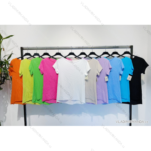 Damen-Kurzarm-T-Shirt (Einheitsgröße S/M) ITALIAN FASHION IMPLM23802980