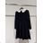 Damenkleid mit langen Ärmeln und Kragen (Einheitsgröße S/M) ITALIAN FASHION IMPLM2381330