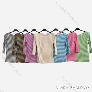 Gestreiftes Langarm-T-Shirt für Damen (S/M EINHEITSGRÖSSE) ITALIAN FASHION IMPLM232152100